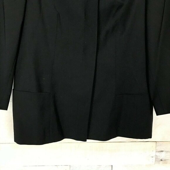 Anteprima Milano Suit Jacket Blazer Black Wool 42 - Picture 3 of 8